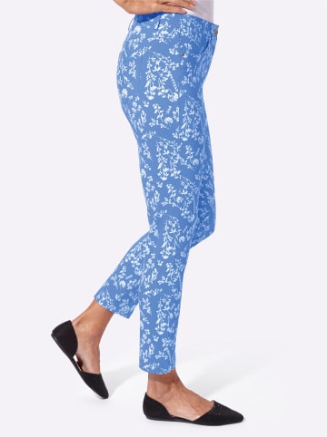 WITT WEIDEN Bengalinhose in himmelblau-ecru-bedruckt