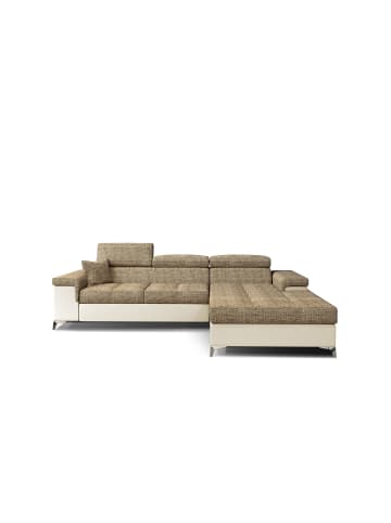 MF Design Ricky Recamiere Rechts in Beige -  (L) 205 x (B) 281 x (H) 88 cm