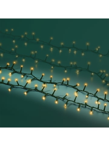 LUMINEO Lichterkette COMPACT 1000 LED 22,5 m, grünes Kabel in klassisch warm