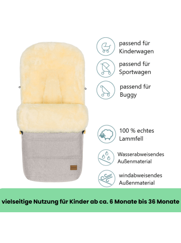 fillikid Winterfußsack Bernina Lammfell Exklusiv in Champagner
