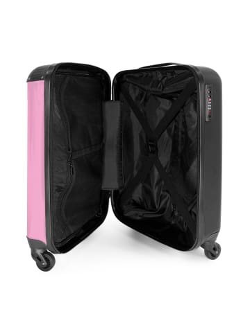 MuchoWow Suitcase, Koffer, Reisekoffer Schmetterling rosa weiß