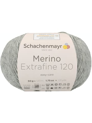 Schachenmayr since 1822 Handstrickgarne Merino Extrafine 120, 50g in Light Grey Heather