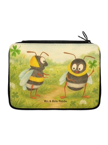 Mr. & Mrs. Panda Bleistiftetui Hummeln Kleeblatt Design ohne Spruch in Weiß