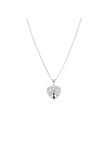 Lucardi 925 Silber Halskette  Herz