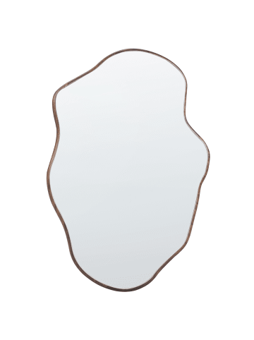 Beliani Wandspiegel MENVILLE in Braun - (W) 60 x (H) 90 x (L) 3 cm Vertikal