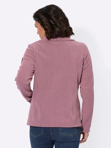 WITT WEIDEN Fleece-Jacke in altrosa-schwarz