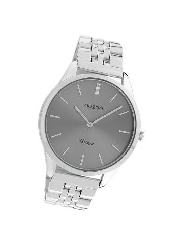 Oozoo Analog-Armbanduhr Oozoo Timepieces silber mittel (ca. 38mm)