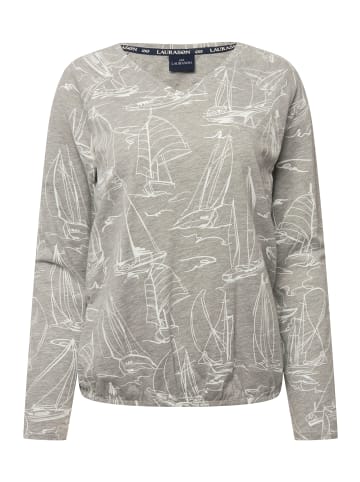 LAURASØN Shirt in grau melange
