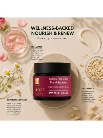 Dr. Botanicals Tagescreme „La Rose Française“ 50 ml