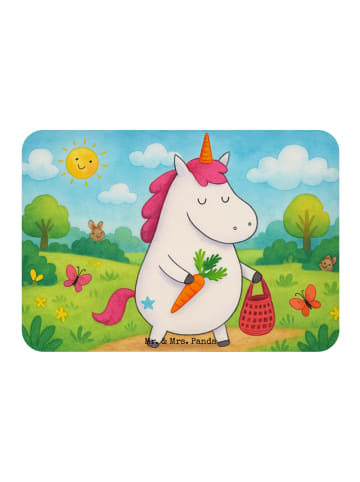 Mr. & Mrs. Panda Whiteboardmagnet Einhorn Vegan Design ohne Spruch in Weiß