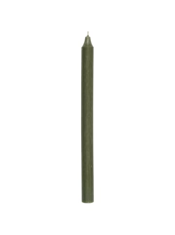 IB Laursen Rustikale Stabkerze 29 cm | Ø 2,2 cm in waldgrün