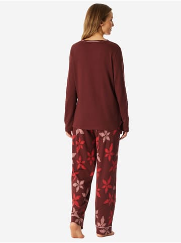 Schiesser Schlafanzug Comfort Nightwear in burgund