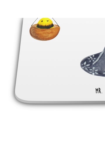 Mr. & Mrs. Panda Coaster Sternzeichen Waage ohne Spruch in Weiß