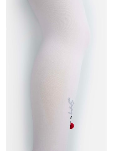 Coccodrillo Xmas-Strumpfhose in weiß