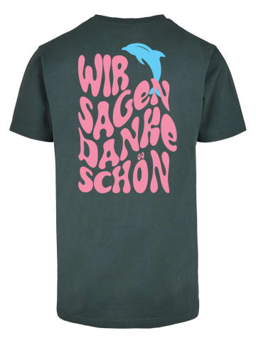 Merchcode Merchcode Die Flippers - Wir Sagen Danke Schön T-Shirt in bottlegreen