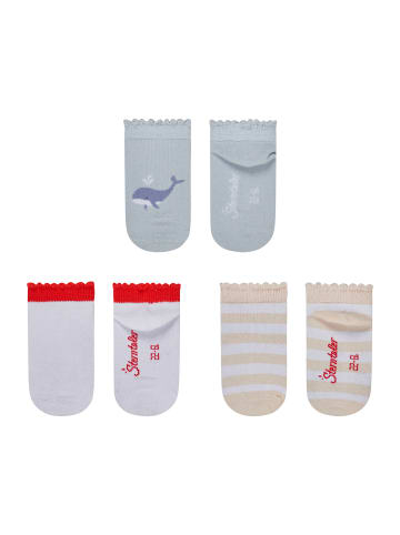 Sterntaler Sneaker Socken 3er-Pack Wal in bleu