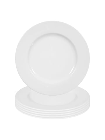 Seltmann Weiden 6er Set Speiseteller Rondo/Liane ø 27,1 cm weiß in weiß