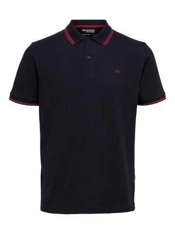 SELECTED HOMME Poloshirt SLHDANTE SPORT in Schwarz