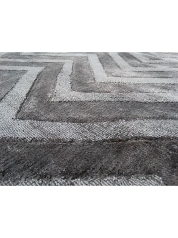 Kayoom Kurzflor Teppich Luxury 410 in grau - anthrazit - rechteckig