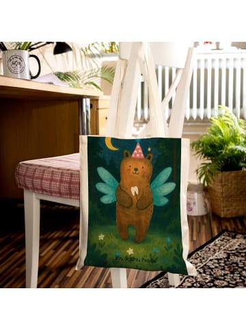 Mr. & Mrs. Panda Schultertasche Bär Zahnfee Design ohne Spruch in Weiß