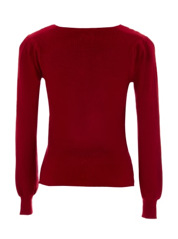 caspio Strickpullover in Rot