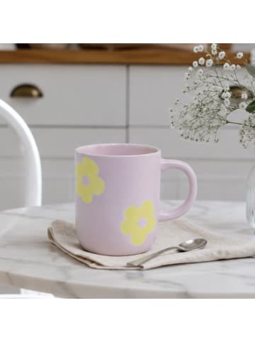 Geda Labels Tasse Daisy Flower rosa in Rosa - 400ml