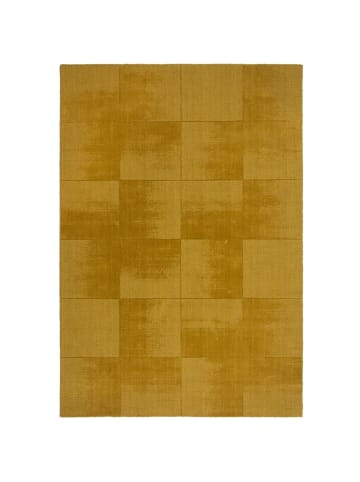 KADIMA DESIGN Wollteppich SID, komfortabel und robust, für beheizte Böden in Gelb