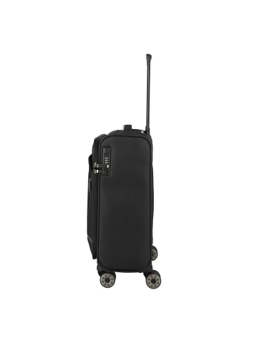 travelite Jetpack Light 4 Rollen Kabinentrolley 55 cm in schwarz