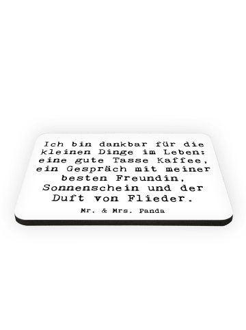 Mr. & Mrs. Panda magnet Spruch Dankbarkeit für kleine Dinge mit ... in Weiß