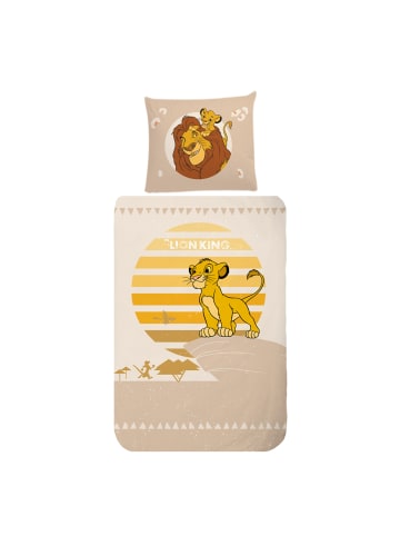 Disney König der Löwen Bettwäsche-Set Biber/Flanell "König der Löwen" in Beige / Weiß