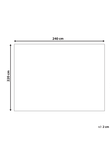 Beliani Tagesdecke CHAGYL in Beige - (W) 220 x (H) 1.25 x (L) 240 cm