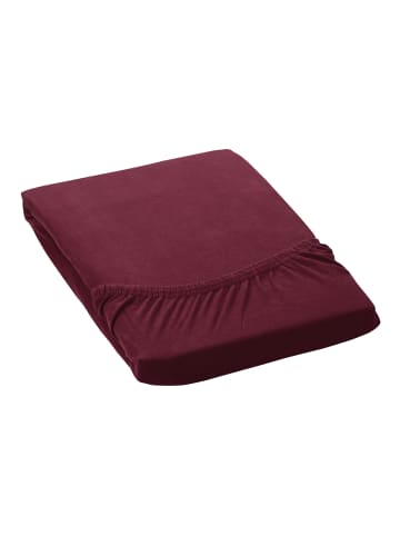 GMD Living Jersey Spannbettlaken JANNEBY für Babybett in Farbe Bordeaux