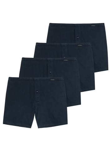 Schiesser Boxershort 4er Pack in Dunkelblau