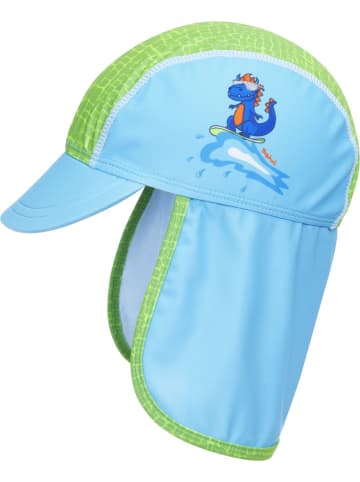 Playshoes Kinder Mütze "UV-Schutz Mütze Dino" in Blau