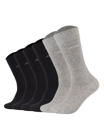 JOOP! Socken 6er Pack in 2xSchwarz/Hellgrau meliert