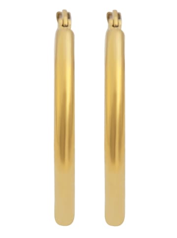Adeliás Damen Ohrringe – Creole aus Edelstahl in gold