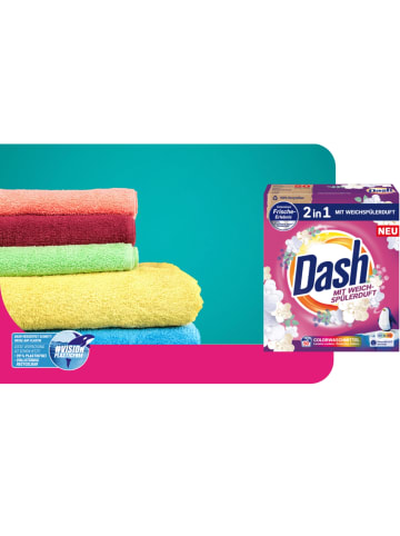 Dash 2in1 Colorwaschmittel Pulver I Weichspülerduft | 50 Waschladungen | 3 kg