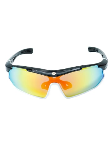 YEAZ SUNRAY sport-sonnenbrille schwarz/weiß/rot in schwarz