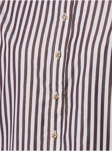 Marie Lund Bluse in schoko weiß - 0002