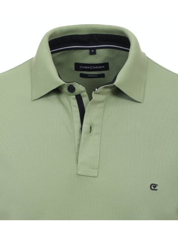 CASAMODA Polo-Shirt uni 004470 in Grün