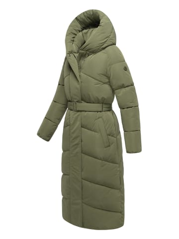 Navahoo Steppmantel Eisblick 14 in Olive Leaf