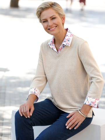 WITT WEIDEN 2-in-1-Shirt in sand-meliert