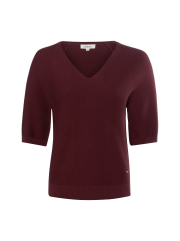 s.Oliver Strickpullover in bordeaux - 0002