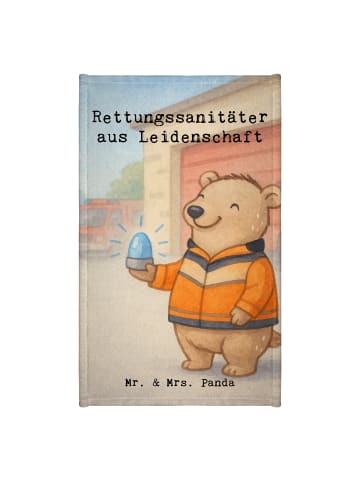 Mr. & Mrs. Panda Handtuch Rettungssanitäter Leidenschaft Design ... in Weiß