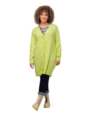 Ulla Popken Strickjacke in limettengrün