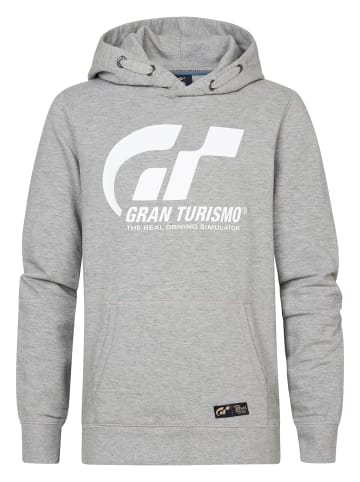 Petrol Industries Lässiger Kapuzenpullover Gran Turismo Torque in Grau