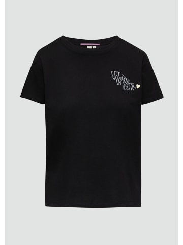 QS T-Shirt in 99D0_schwarz