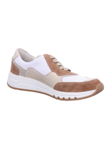WALDLÄUFER Schnürschuhe H-April in TOFFEE GOLD WEISS