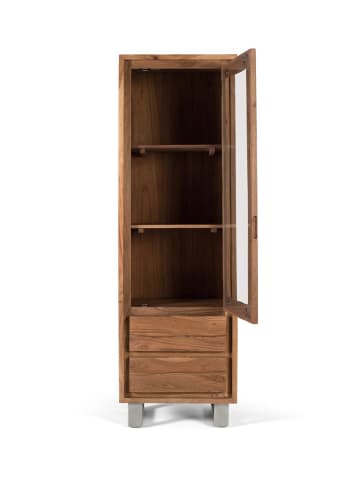 Giner y Colomer Vitrine aus massivem Akazienholz mit Glas in Brown