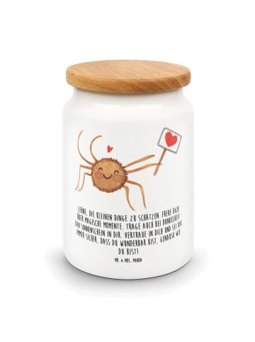 Mr. & Mrs. Panda Teedose Spinne Agathe Motivation mit Spruch in Weiß